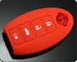 尼桑汽车智能四键遥控器硅胶套（橙色）