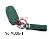 奥迪A6汽车三键智能卡钥匙包（墨绿色）