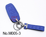 奥迪A6汽车三键智能卡钥匙包（深蓝色）