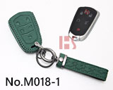 新款凯迪拉克汽车五键智能卡钥匙包（墨绿色）