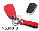 新款凯迪拉克汽车五键智能卡钥匙包（大红色）