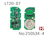 凌志汽车四键智能卡基板配壳子无标（LT20-07)